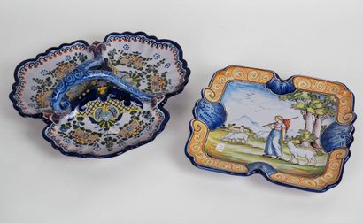 Nevers, Factory E. Georges

Three-lobed dish...