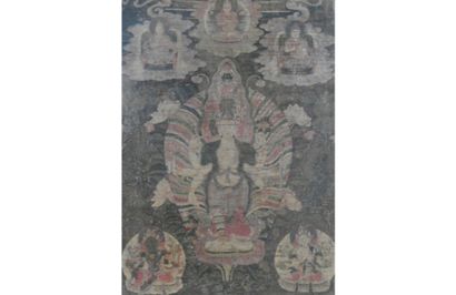 Tibet Tanka representing a celestial procession

46...