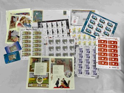 Lot. **. France: Set of souvenir sheets,...