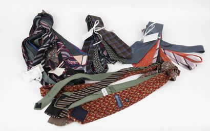 Lot of twenty one ties including one HERMES,...