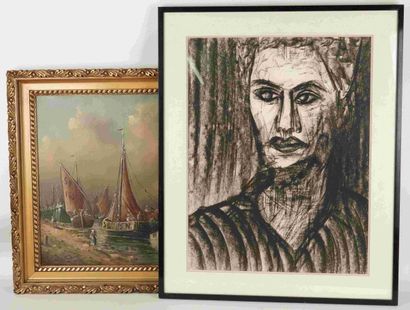 A lot of paintings, engravings and framed...
