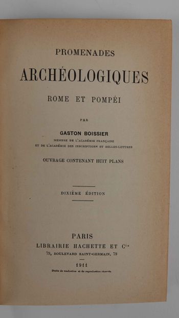 Boissier : Nouvelles Promenades archéologiques....