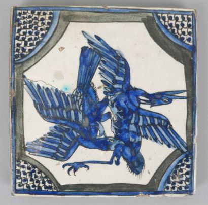White, blue and grey ceramic tile

Raptor...