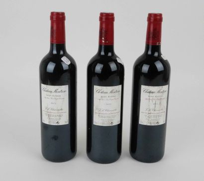 3 bottles Montrose 2004

Slightly stained...