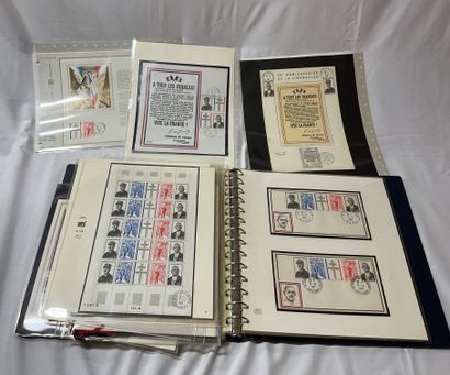 General de Gaulle theme: Stamps + sheets...