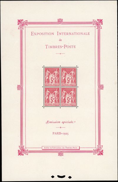 France: Bloc Feuillet - Exposition philatélique...