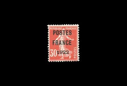France : Preo - 30c. Red. Postes France 2022....