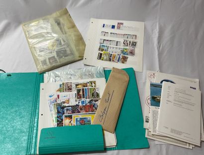 Bulk: mint and cancelled stamps + CP + Andorra...