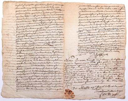 TARN. 1724. RÉALMONT. ALBI. Will of Sieur...
