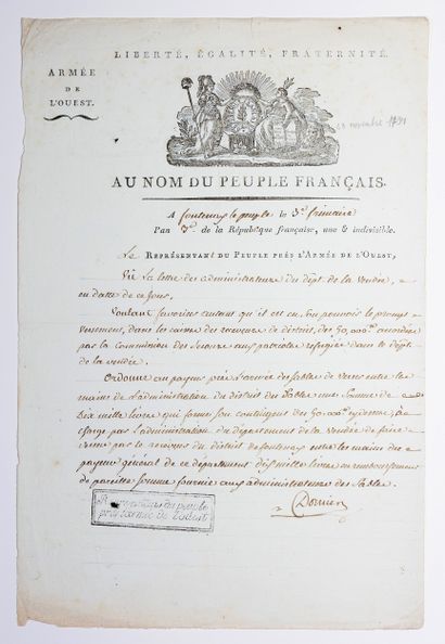 VENDÉE. FONTENAY-LE-PEUPLE (Revolutionary...