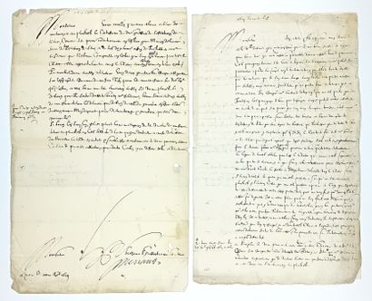 YONNE. SENS (89). 4 letters from 1618 and...