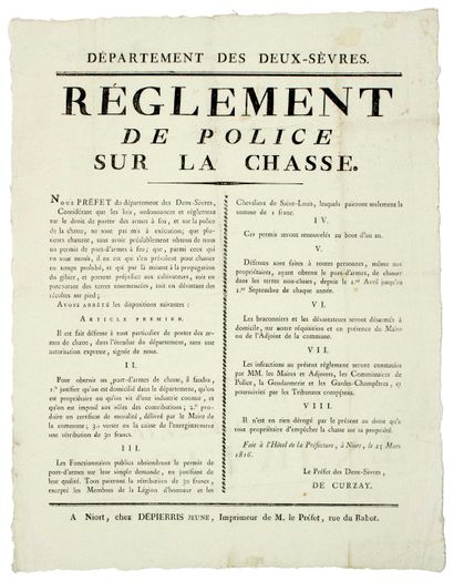 1816. DEUX-SÈVRES. 