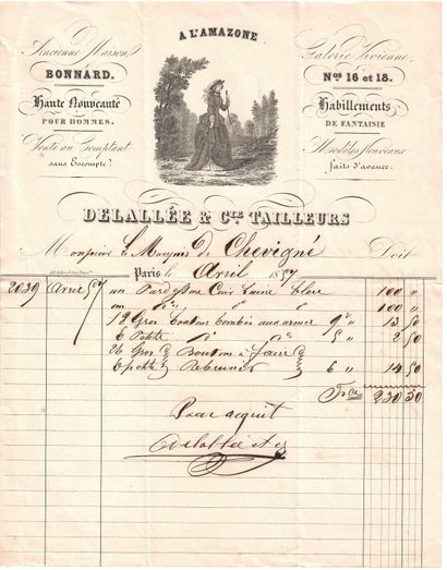 276 PARIS BILLS addressed to the Marquis...