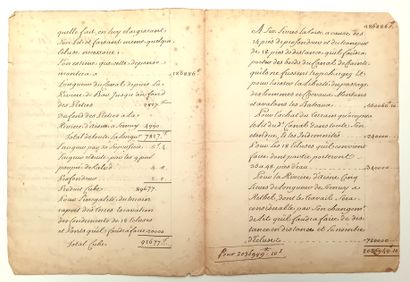 ARDENNES. 1753. CANAL DES ARDENNES PROJECT....
