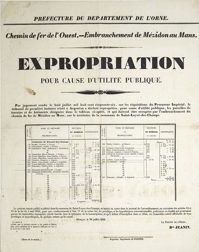 ORNE. CHEMIN DE FER DE l'OUEST. Branch line...