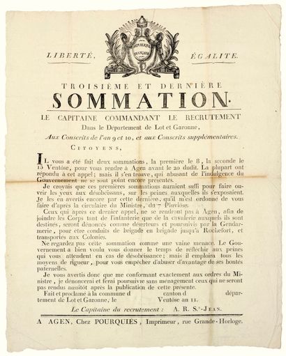 LOT ET GARONNE. 1803. 