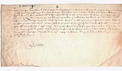 BRITTANY. RENNES (35) 1592. GAULTIER Seigneur...