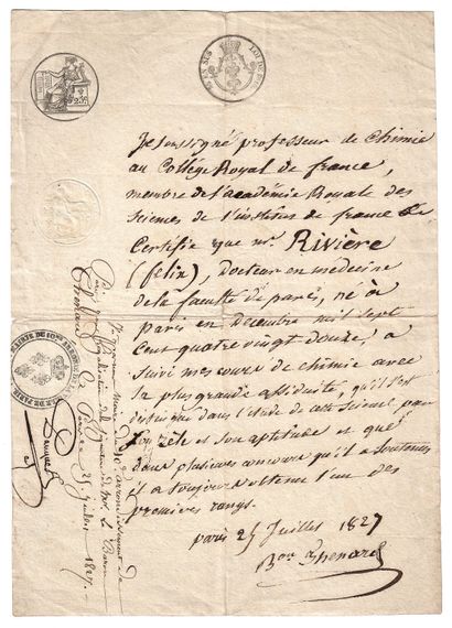 THÉNARD (Louis-Jacques, baron) Aube 1777...