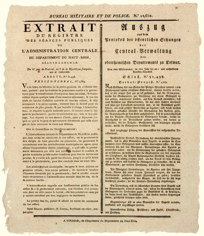 HAUT-RHIN. 1798. PRISONER ESCAPE. 