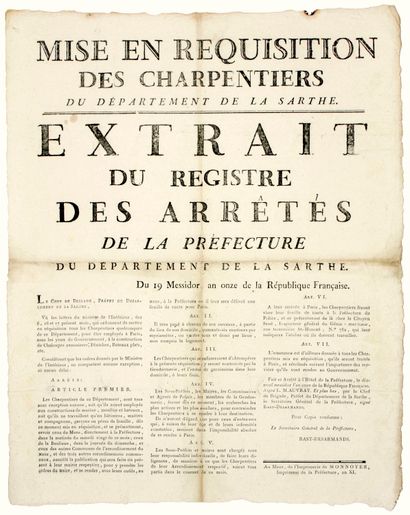 SARTHE. 1803. MARINE. 