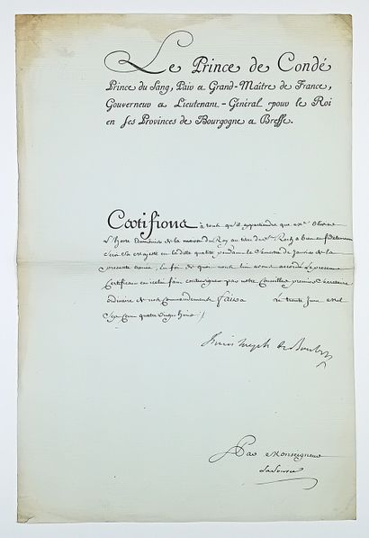 Louis Joseph de BOURBON (1736-1818), Prince...