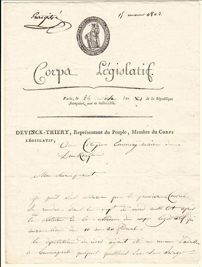 NORD. DEVINCK-THIERY (François-Régis-Benjamin;...