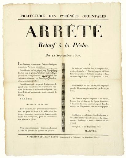 1807. EASTERN PYRÉNÉES. FISHING. 