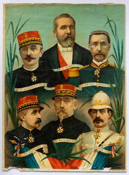 CRISE DE FACHODA 1898. 2 chromolithographs...