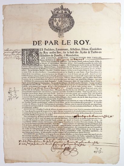 LOIRE. MONTBRISON. VIRIGNIEUX. De par le...