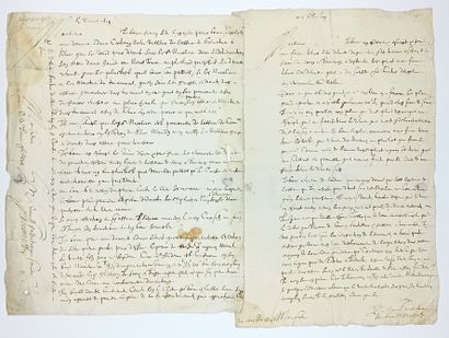 YONNE. SENS (89). 4 letters from 1618 and...