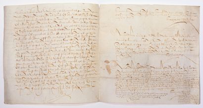 AISNE. 1605. Seigneury of GERSY. Sale of...