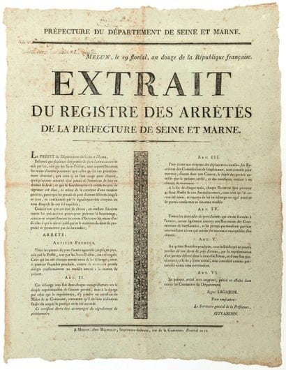 SEINE-ET-MARNE. MELUN (77) 29 Floréal An...