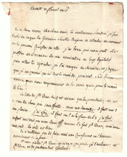 TREILHARD (Jean Baptiste, Comte) Brive 1742-1810;...