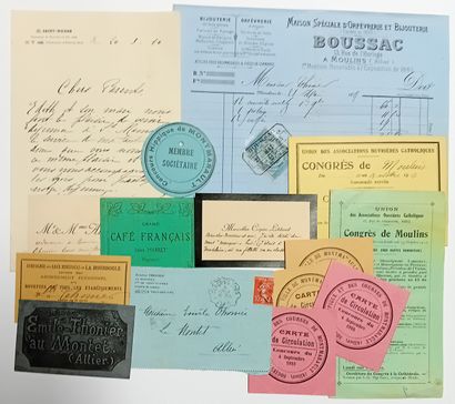 ALLIER. Mr Émile THONIER Owner-Farmer, living...