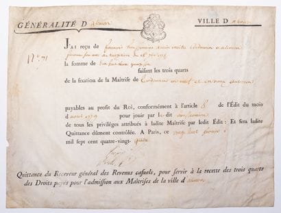 ORNE. City of ALENÇON. Maitrise de CORDONNIER...