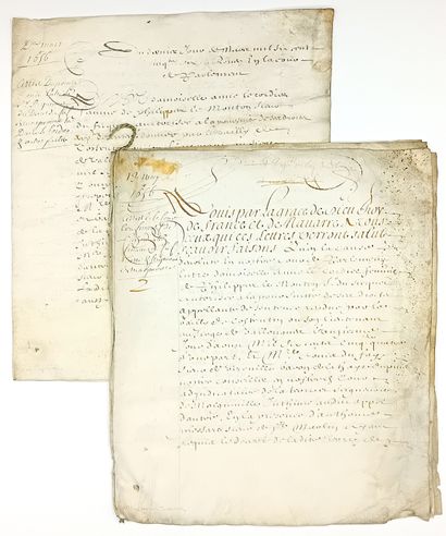 MANCHE. 1442. Seigneury of MAGNEVILLE and...