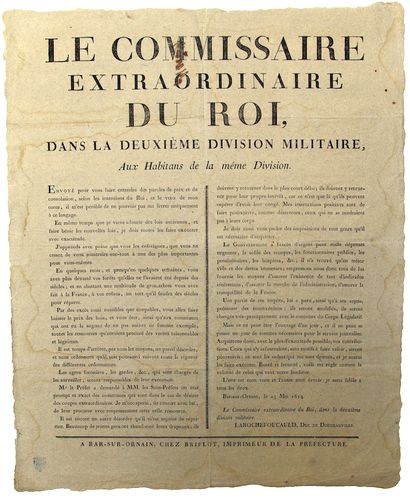 MEUSE. 1814. BAR-SUR-ORNAIN (Revolutionary...