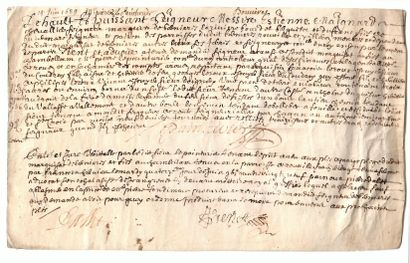 SEINE MARITIME. 1689. BERNIÈRES-LA-RIVIÈRE...