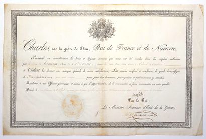 CHARLES X at the Château de SAINT CLOUD (92)....