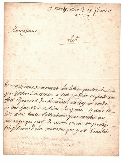 MABOUL (Jacques), Évêque d'ALET, Prédicateur,...