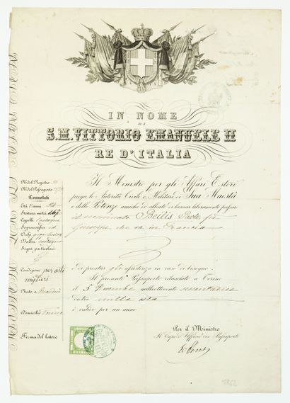 SAVOIE PROPRE. 3 ENGRAVED PASSPORTS, folio:...