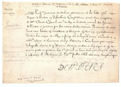 SWISS GRISONS. Signed François de MOLÈRES,...