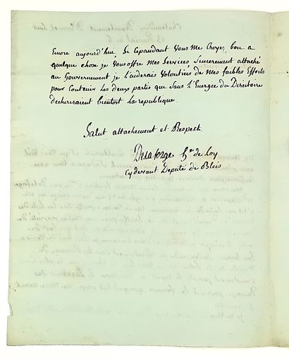 EURE-ET-LOIR. Jean Michel Marguerite de LAFORGE...