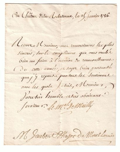 SARTHE. Le Maréchal de MAILLY, at Château...