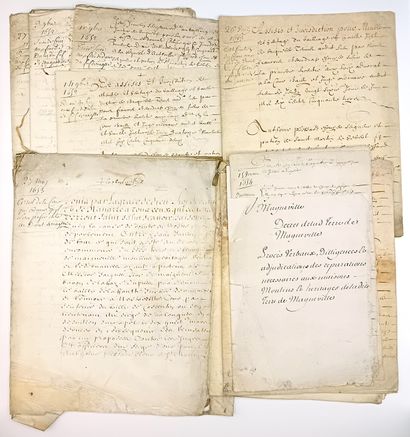 MANCHE. 1442. Seigneury of MAGNEVILLE and...