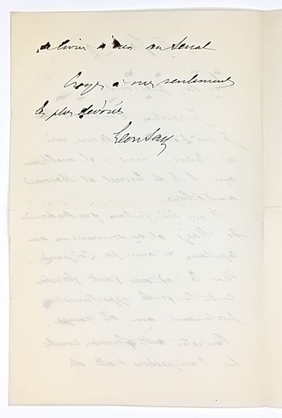 SAY (Léon-Jean-Baptiste) 1826-1896, Economist,...