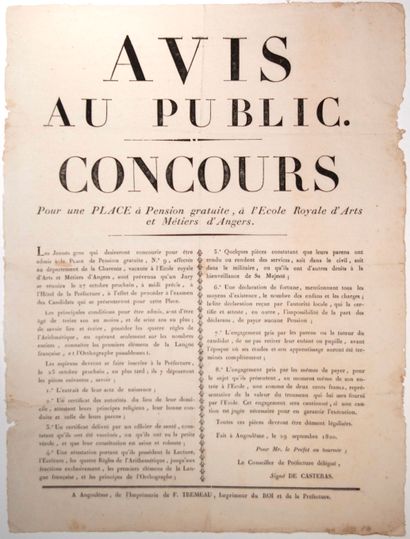 MAINE-ET-LOIRE. CHARENTE. 1820: 