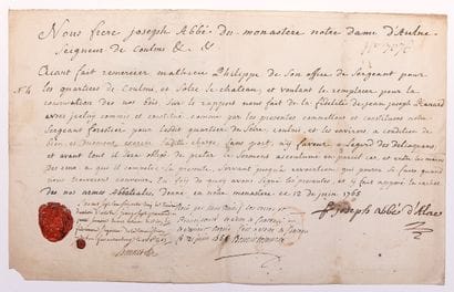 (NORD). SOLRE-LE-CHATEAU - Piece signed by...