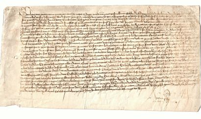 SARTHE. 1474. Aveu of the Fiefs of BEZONNAIS...
