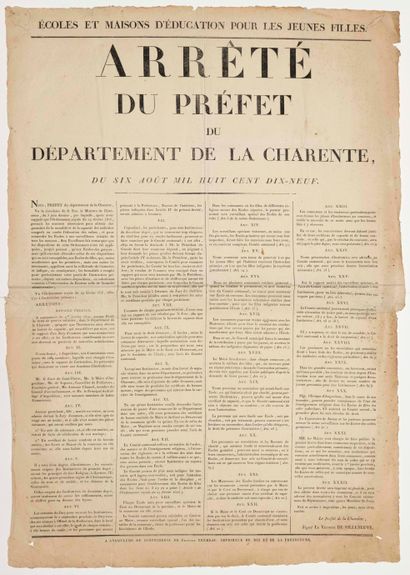 CHARENTE. 1819. GIRLS' SCHOOL. 